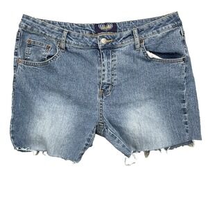 Angels Jean Short Women 34* Raw Y2K Western Rodeo Grunge Daisy Cowboy Preppy 90s